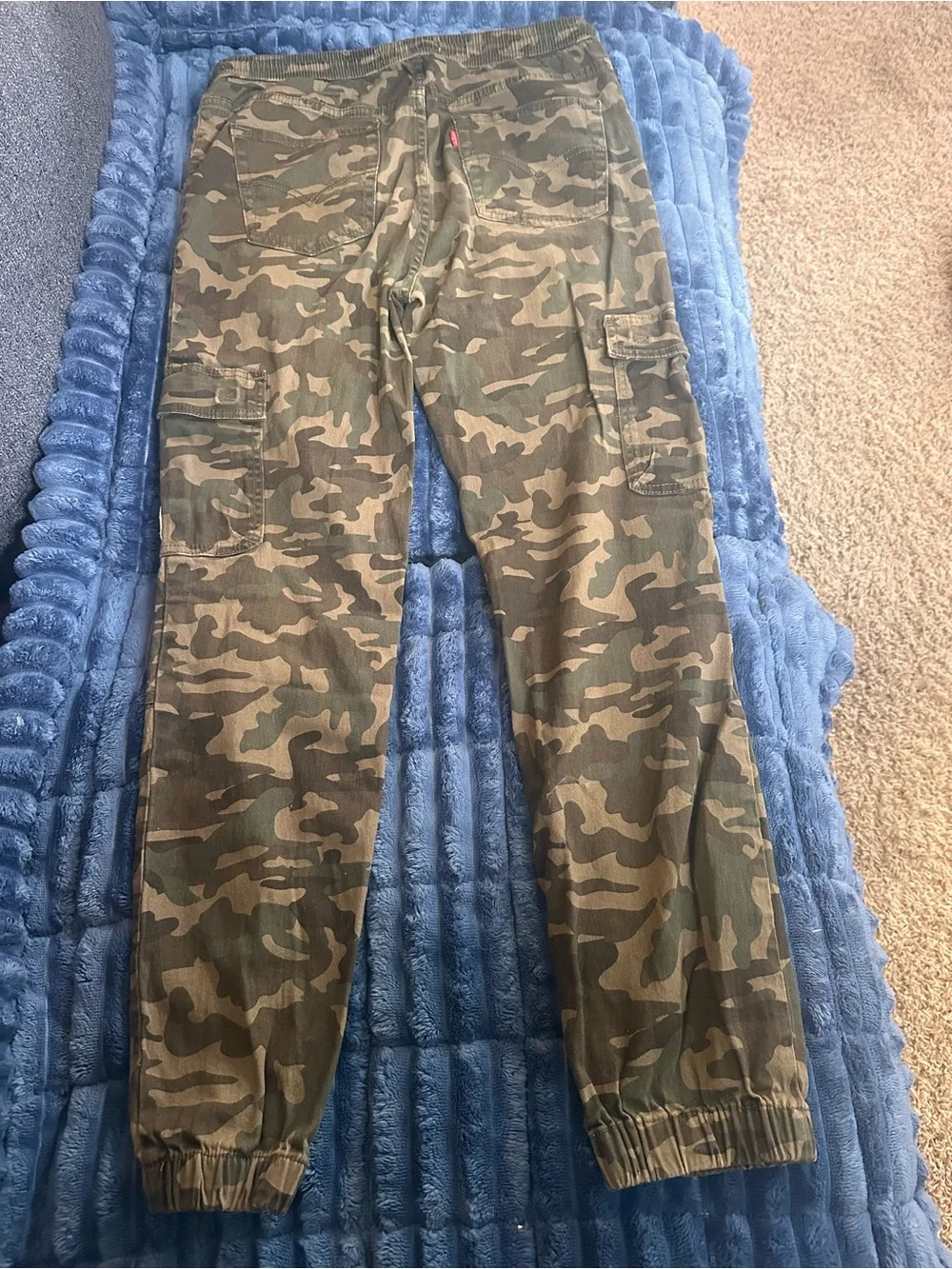Levi's Boys Camo Cargo Joggers in Olive/Brown